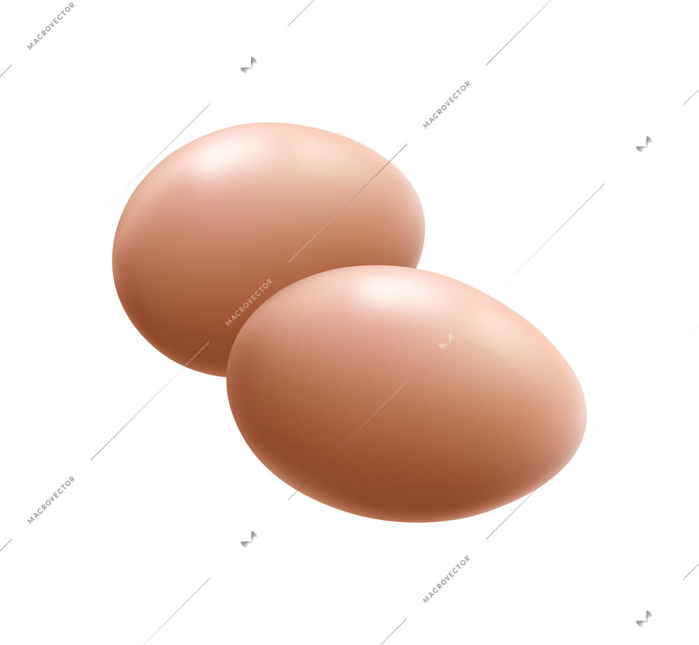 Hen eggs composition with isolated realistic food image on blank background vector illustration