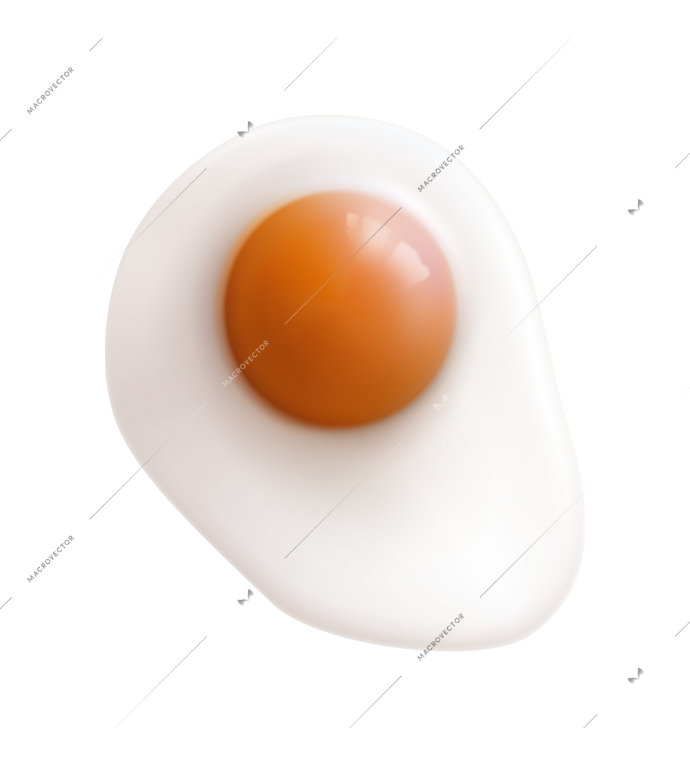 Hen eggs composition with isolated realistic food image on blank background vector illustration