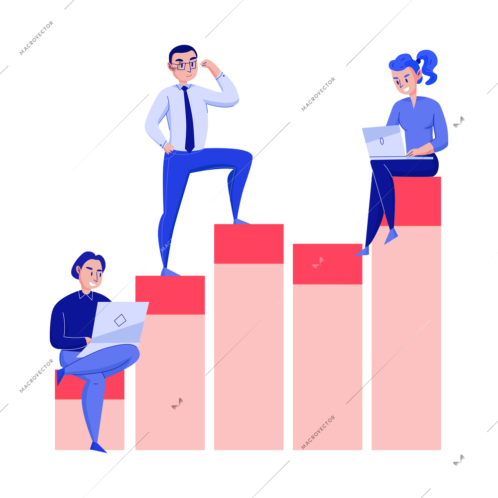 Time management planning schedule deadline composition with flat isolated icons and office workers characters vector illustration