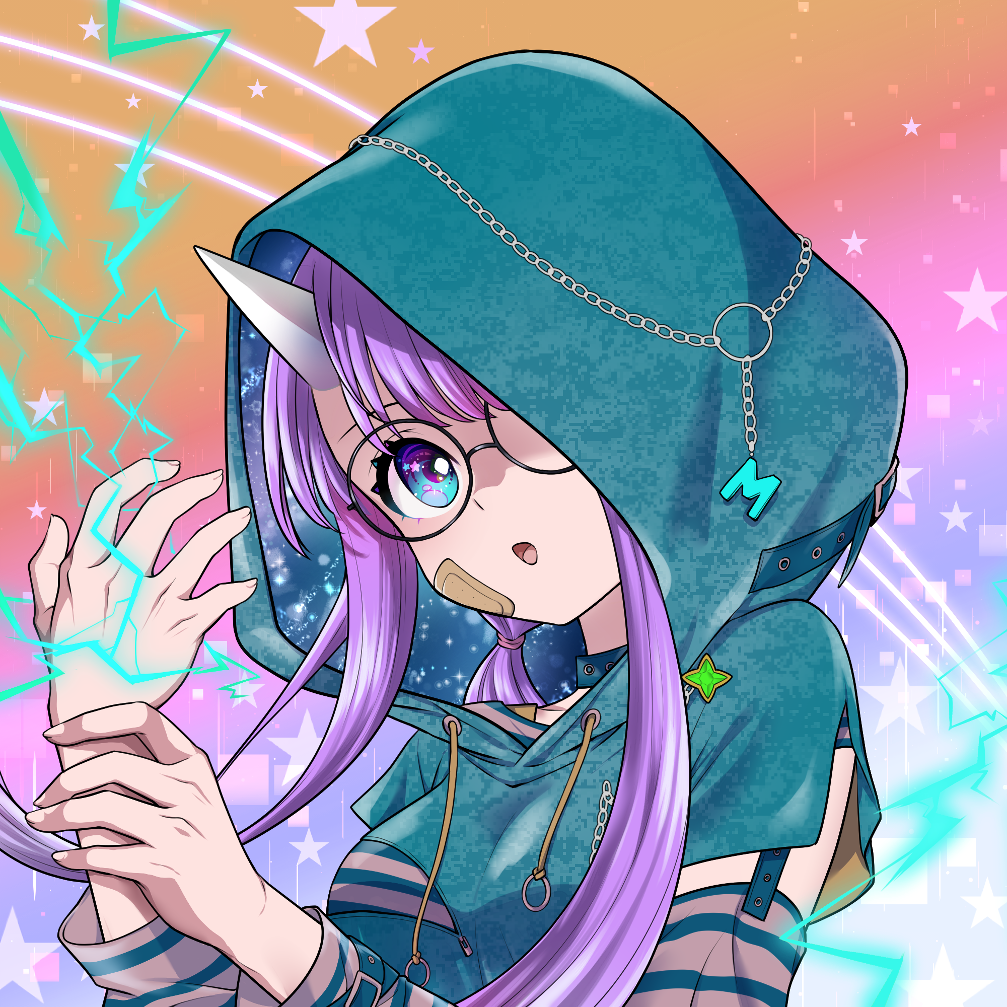 Lena - Pank blue green #0770