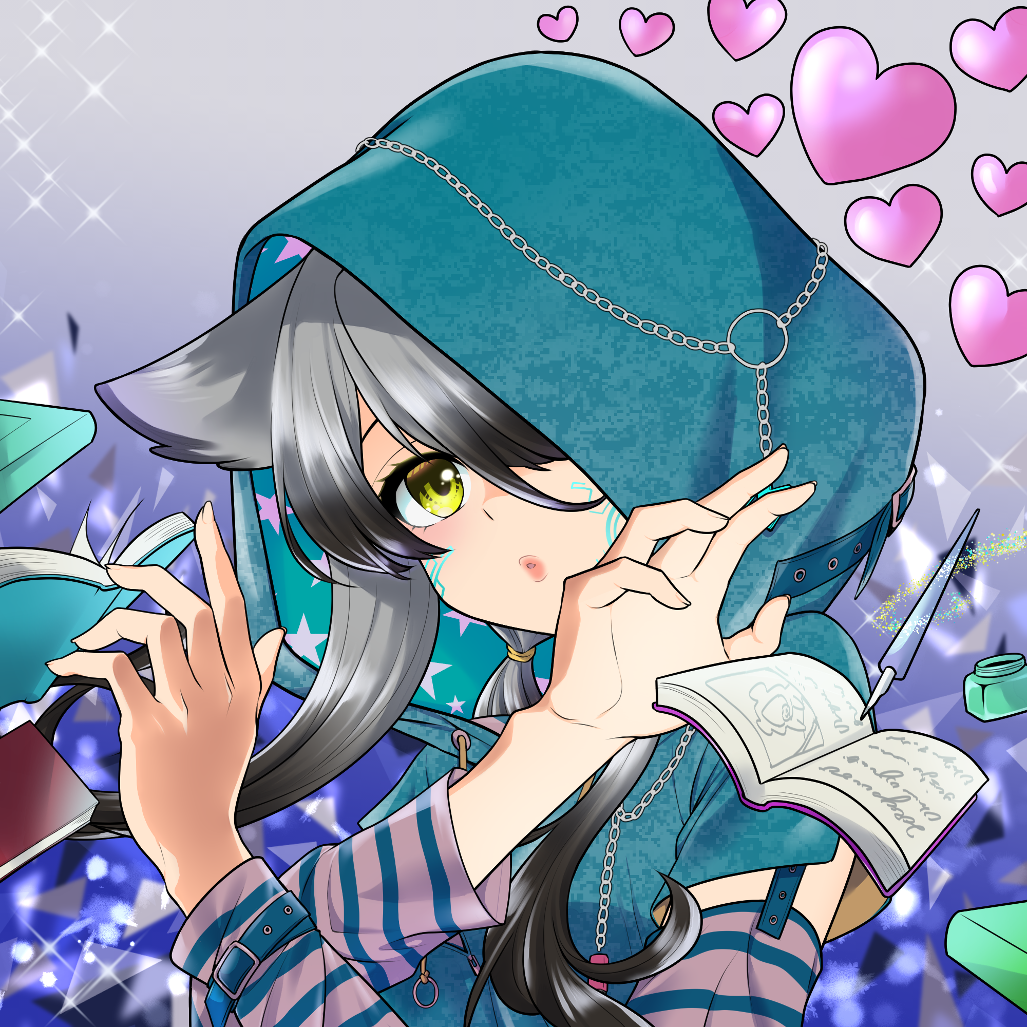 Zoey - Pank blue green #0989