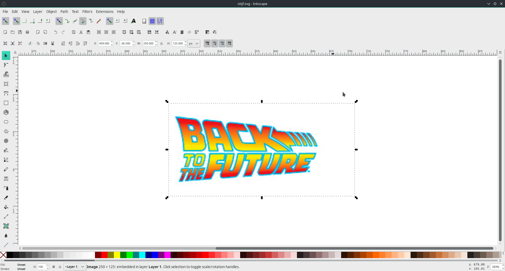 inkscape fonts artifact