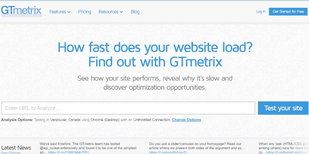 GTmetrix