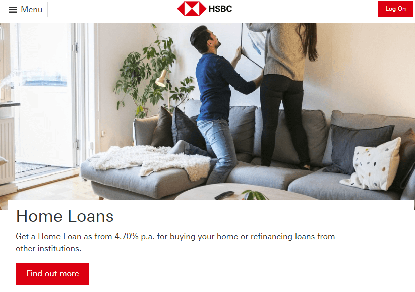 HSBC’s website