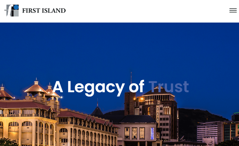 First Island Trust’s website