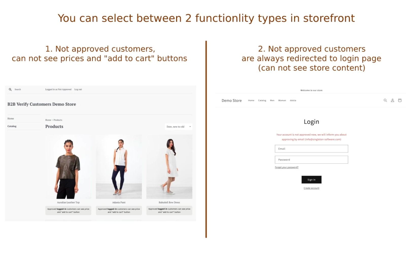 B2B Verify Customer by Singleton Software