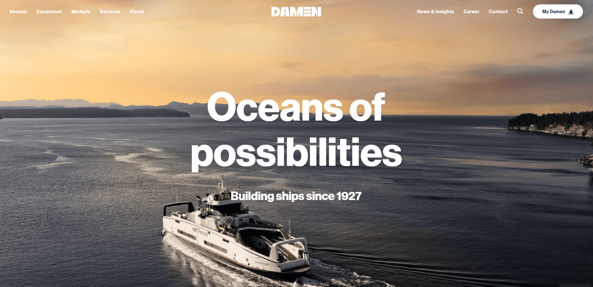 Damen Shipyards’s website