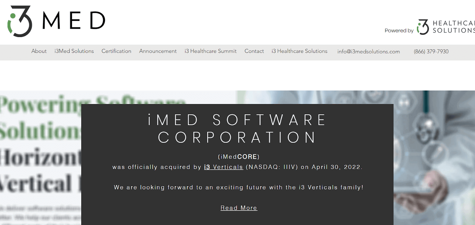 iMed Software Corp’s website