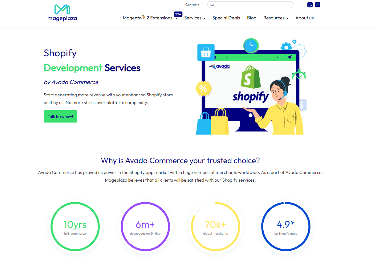 Mageplaza’s Shopify development service