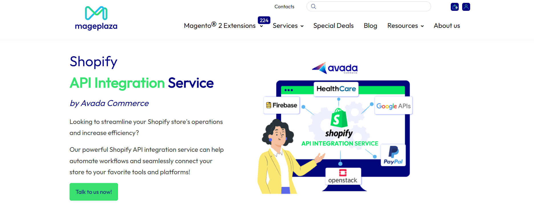 Shopify API Integration service of Mageplaza