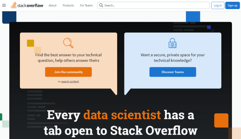 Stackoverflow's website