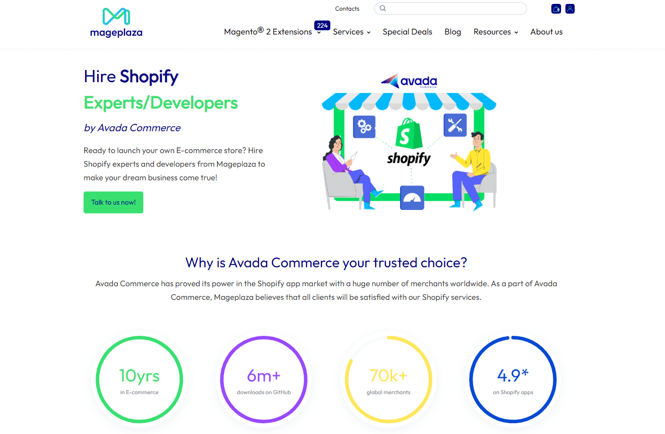 Hire Shopify developers from Mageplaza