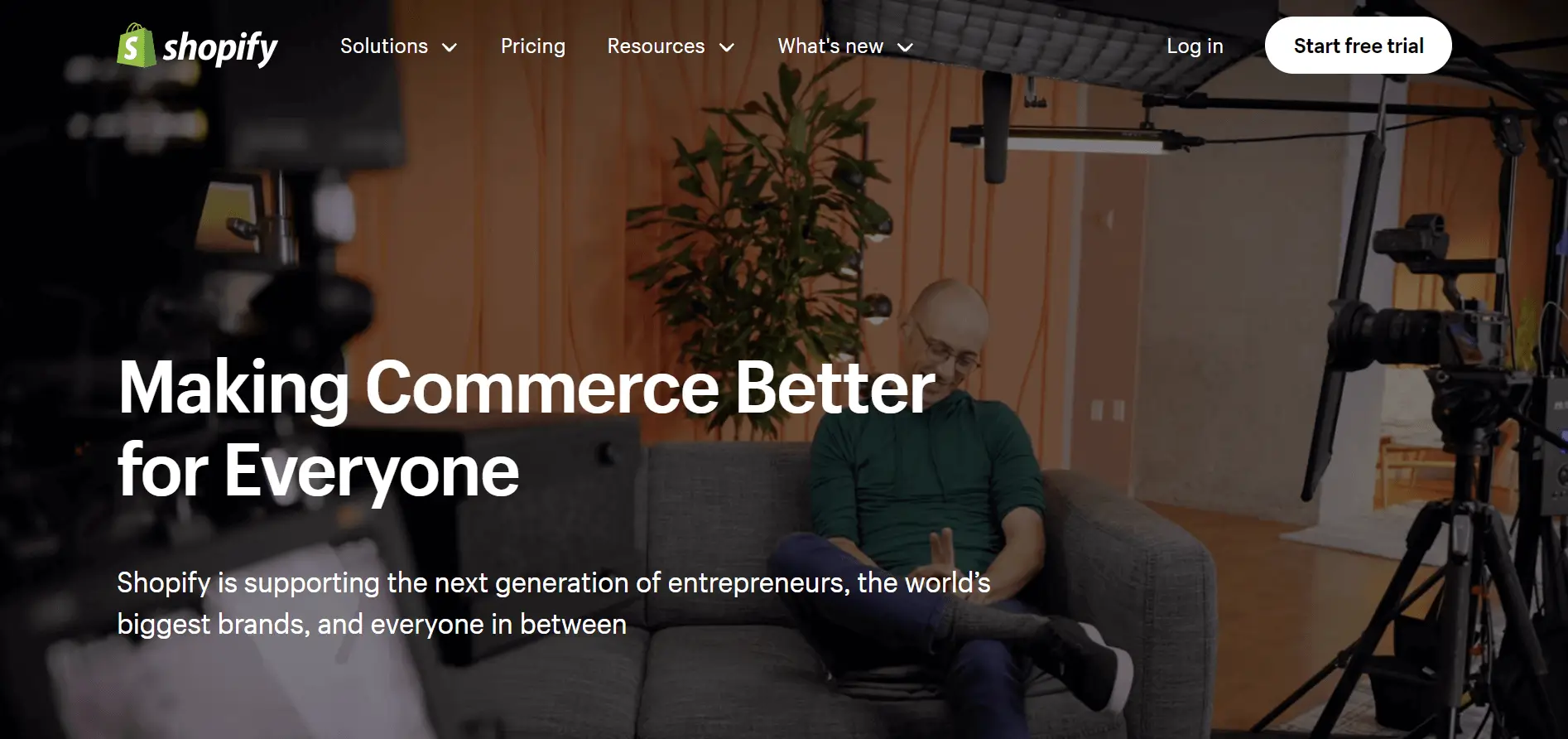 Shopify’s official website