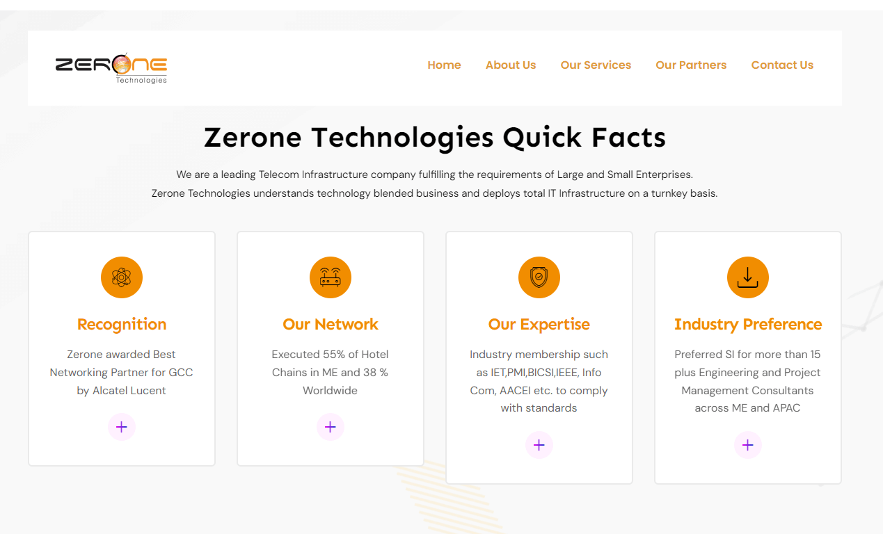 Zerone Technologies’s website