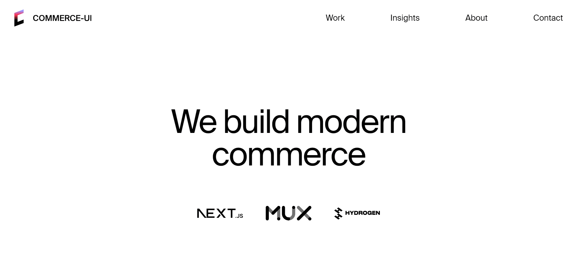 Commerce-ui’s website