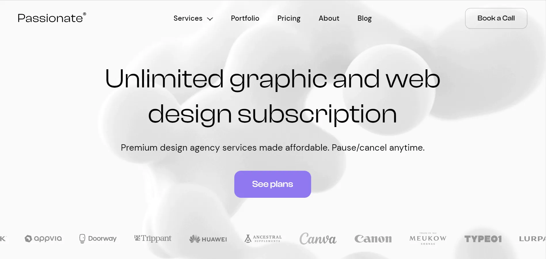 Passionate Design Agency’s website