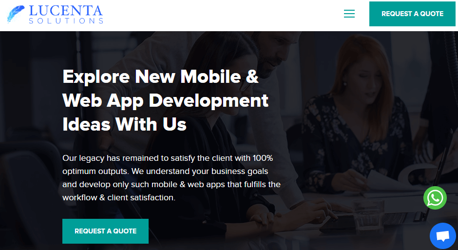 Lucenta Solutions’s website