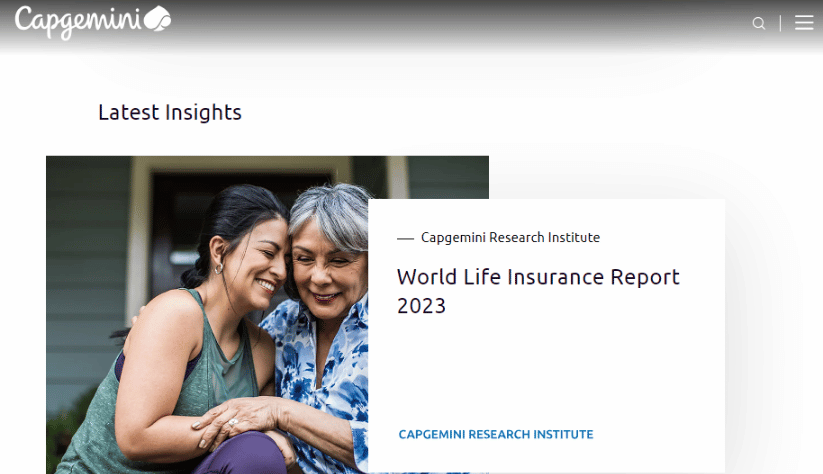 Capgemini's website 