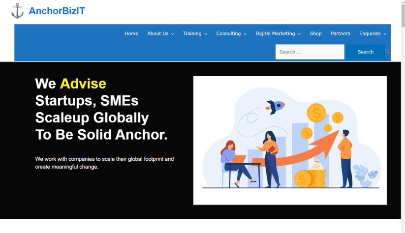 AnchorBizIT website