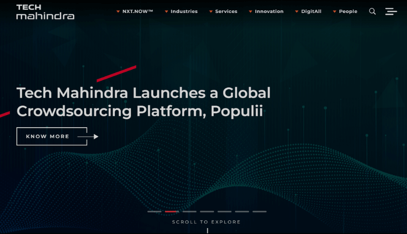 Tech Mahindra’s website 