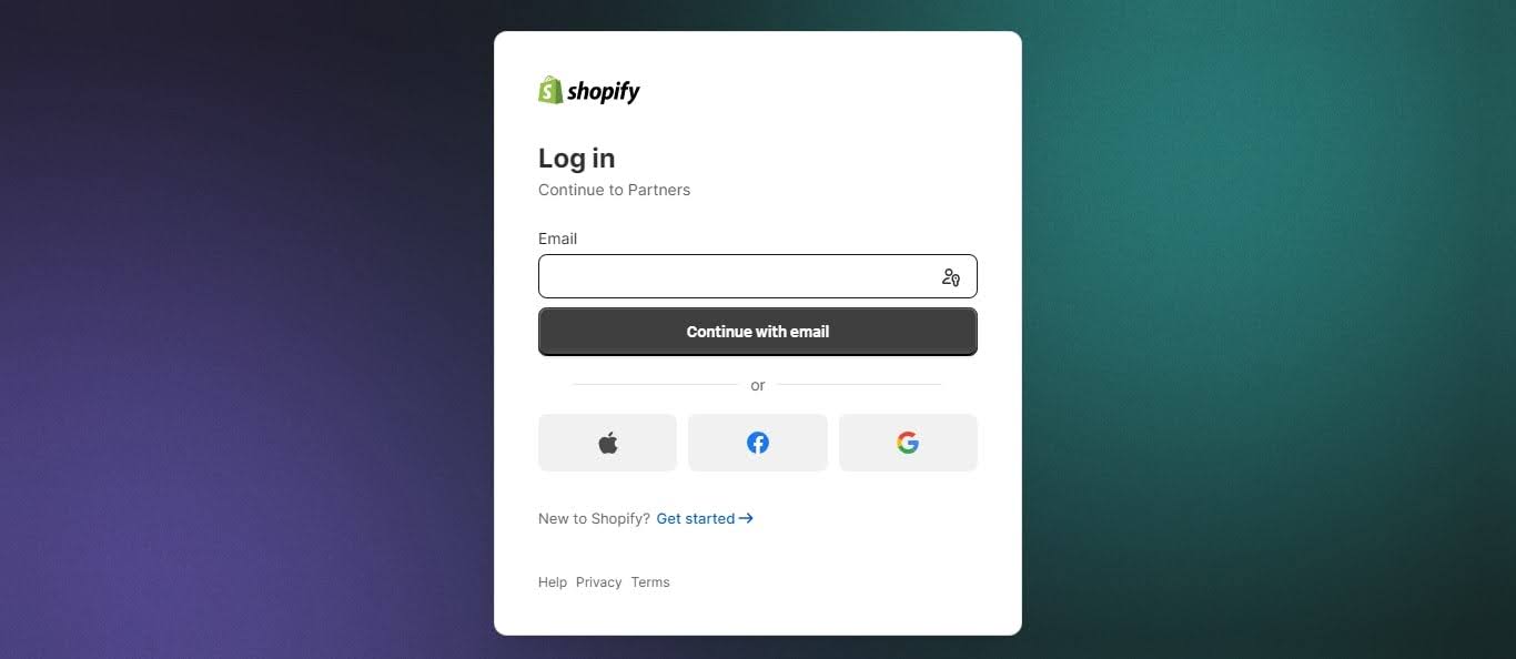 Create a Shopify App