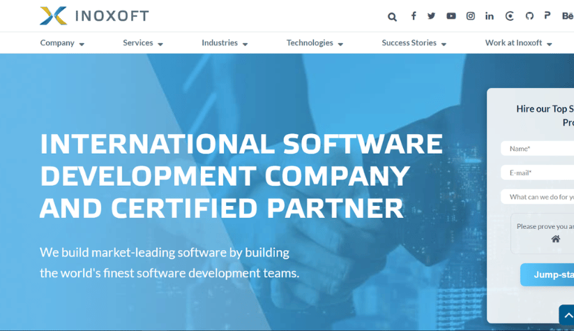 Inoxoft’s website