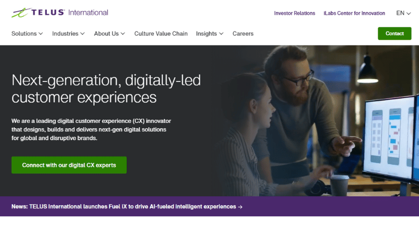 Telus website