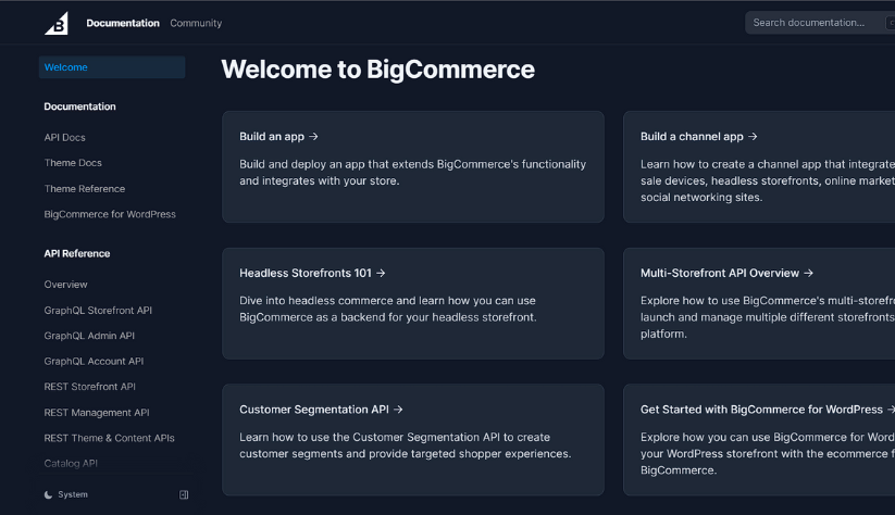 BigCommerce Dev Center