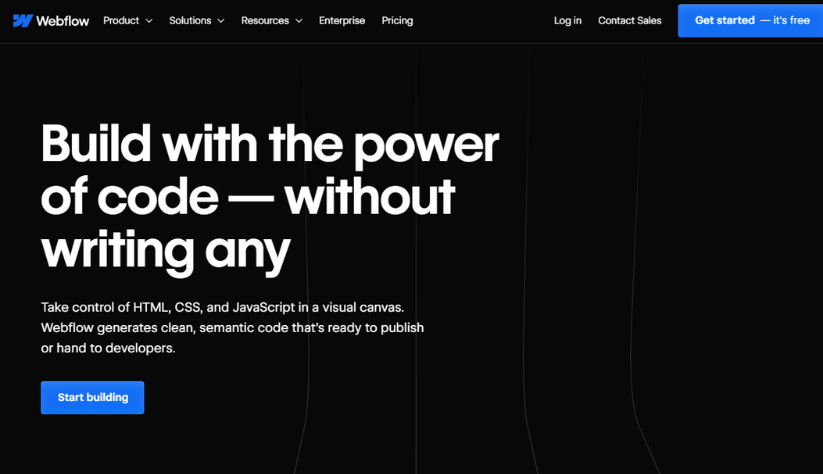 Webflow is a powerful visual web design