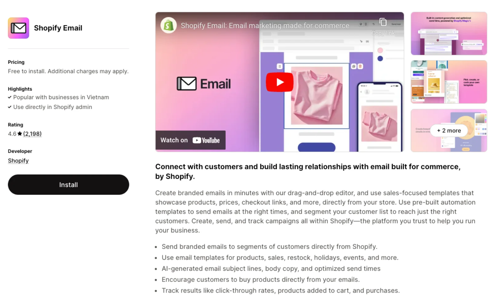 shopify email marketing