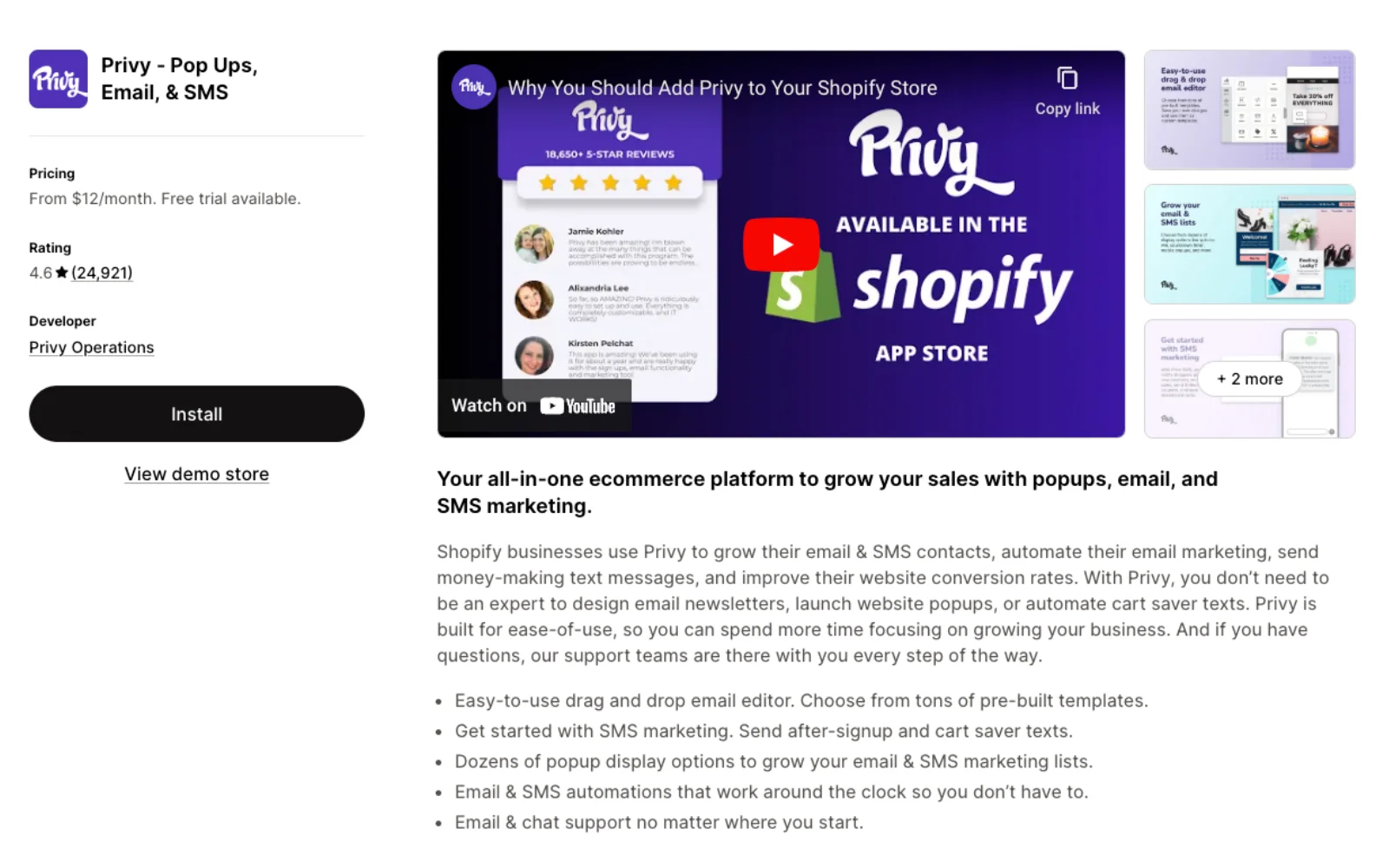 Privy ‑ Pop Ups, Email, & SMS