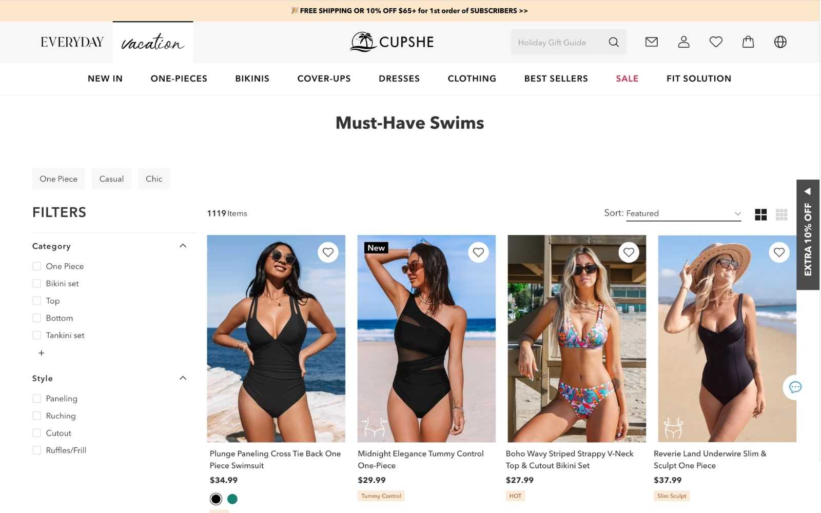 Cupshe’s website