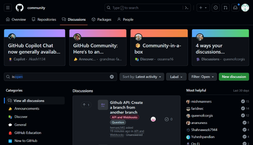 Github Developer Community