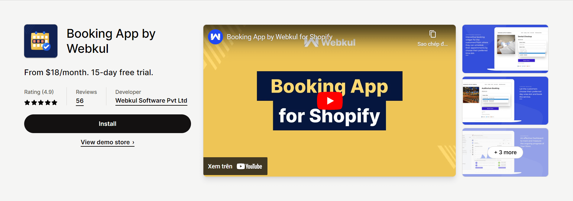 Booking App by Webkul