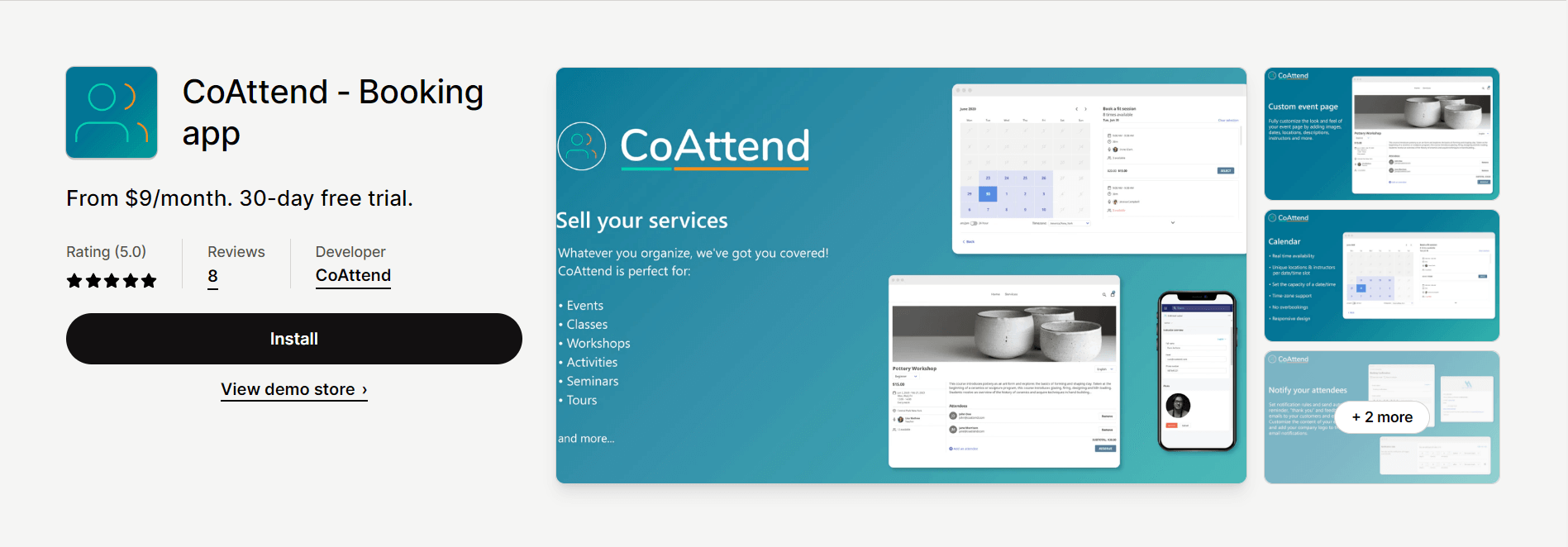 CoAttend - Booking app