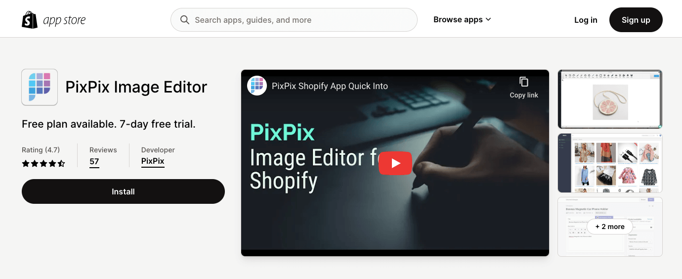 PixPix - Simple Shopify Image Resizer alternative