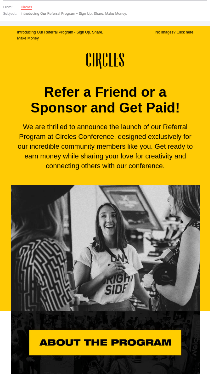 Implement a referral program