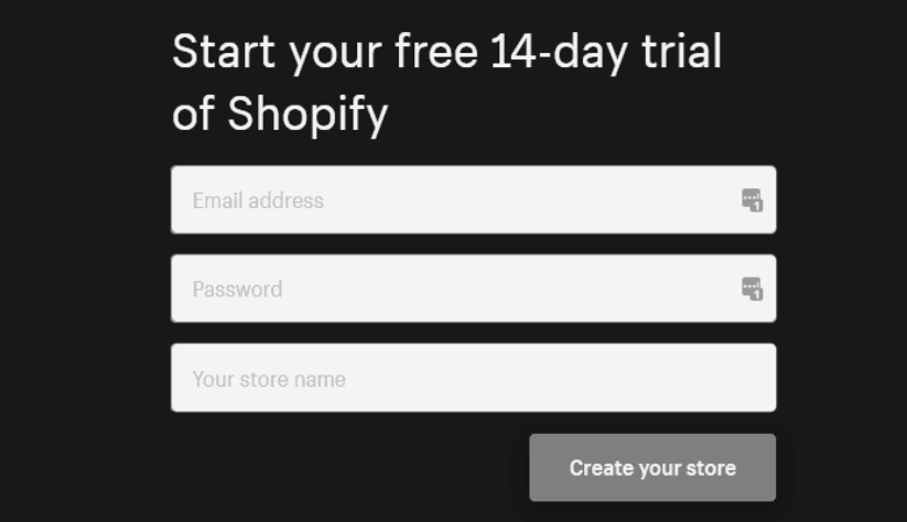 What does the Shopify free trial mean?