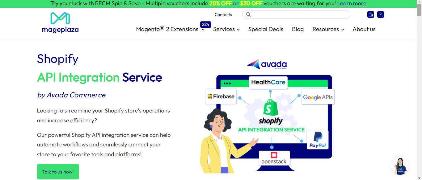 Shopify API Integration Service by Avada Commerce