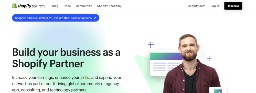 Access Shopify Partners to look for the list of their partnerships