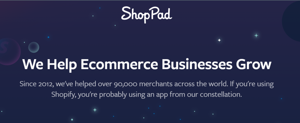 Top recommended Shopify Partner - ShopPad