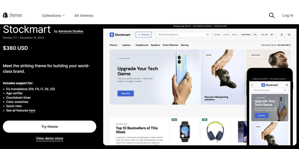Top premium best Shopify themes - Stockmart
