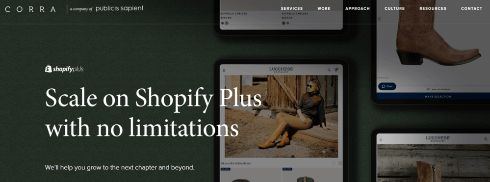 Top best Shopify Plus agency partners - Corra