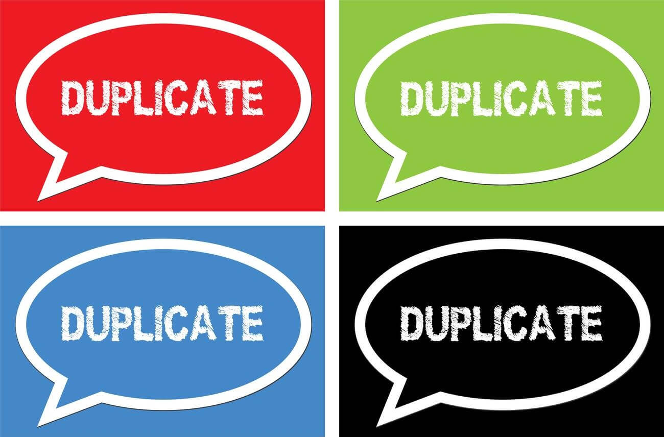Harmful effects of duplicate tags