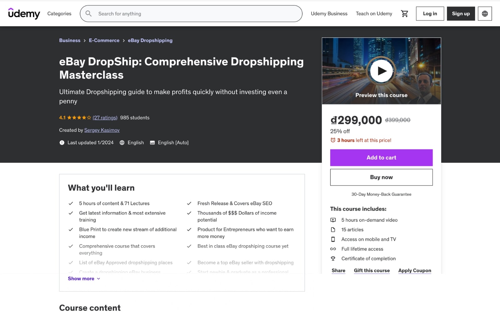 eBay DropShip: Comprehensive Dropshipping Masterclass