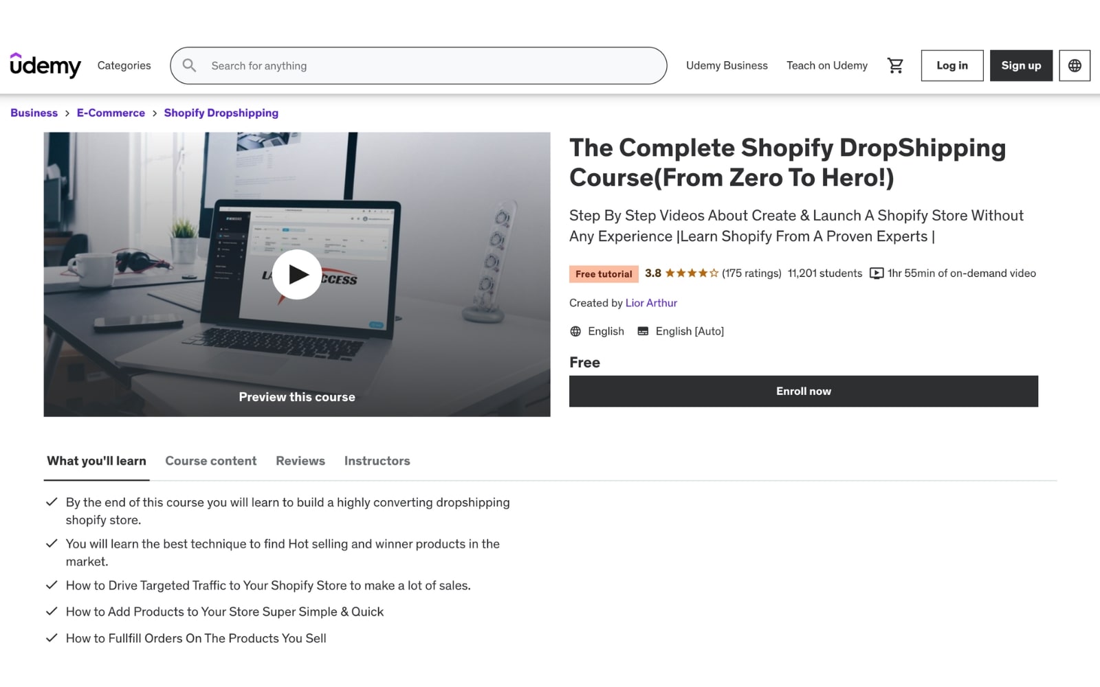 The Complete Shopify DropShipping Course (From Zero To Hero!)