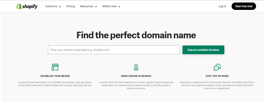 Having the right Shopify domain is important