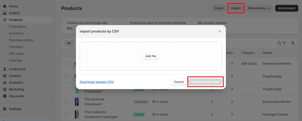 Leverage CSV file