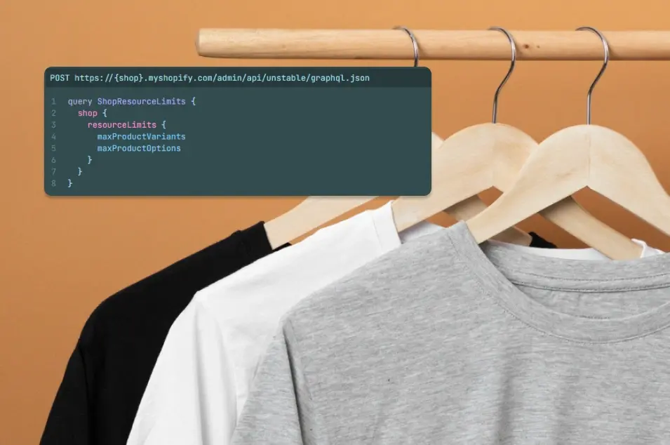 Shopify supports up to 2000 variants per product