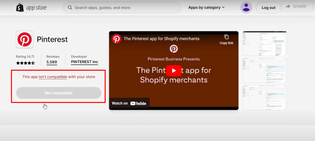 Use Shopify apps: “Pin It: Pinterest Save Button”